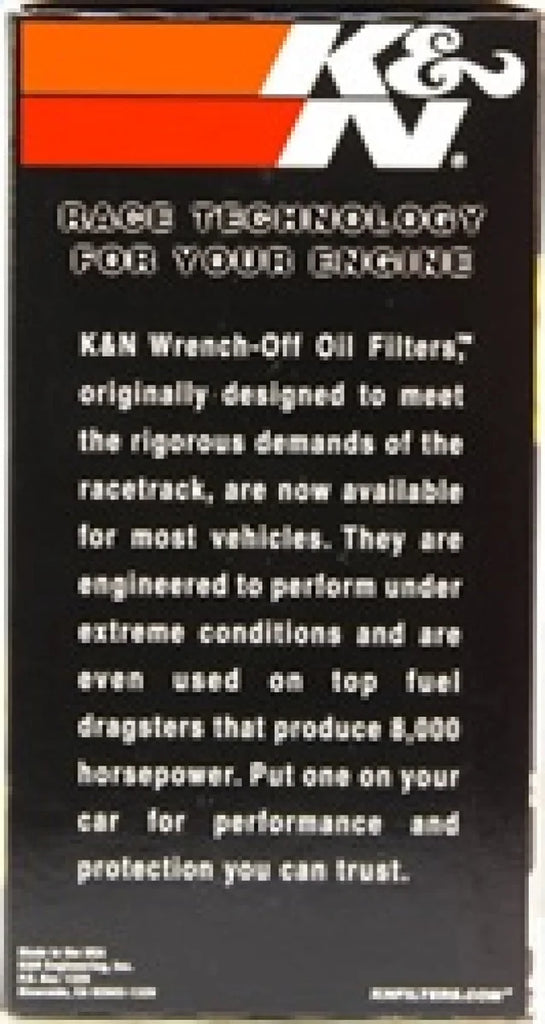 K&N Oil Filter OIL FILTER; AUTOMOTIVE - Additional View 6