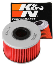 Load image into Gallery viewer, K&amp;N Oil Filter Powersports Cartridge Oil Filter - Back View