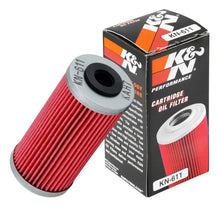Load image into Gallery viewer, K&amp;N Oil Filter Powersports Cartridge Oil Filter - Back View