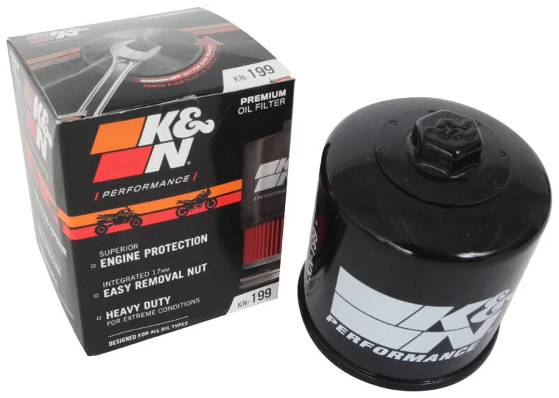K&N Oil Filter fits 2021-2022 Indian Scout 69 Ci / 2009-2022 Polaris - Installation View