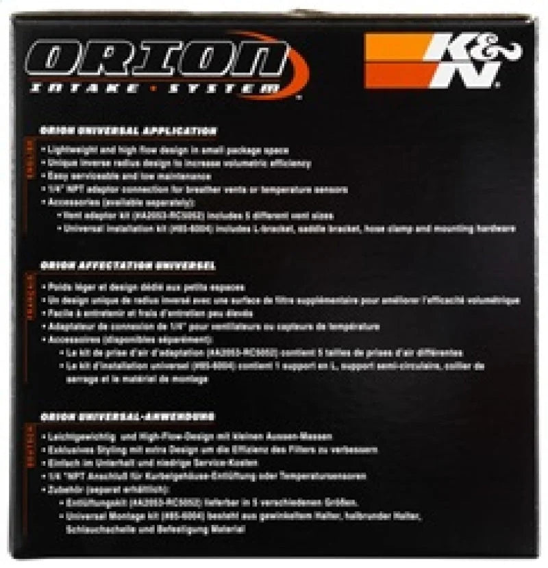 K&N Orion Universal Air Cleaner Assembly - Additional View 6