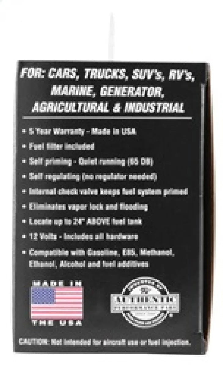 K&N Performance Electric Fuel Pump 1-2 PSI - Additional View 7