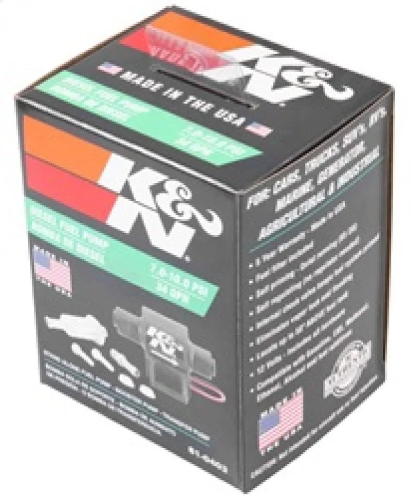 K&N Performance Electric Fuel Pump 9-11.5 PSI Diesel - Back View