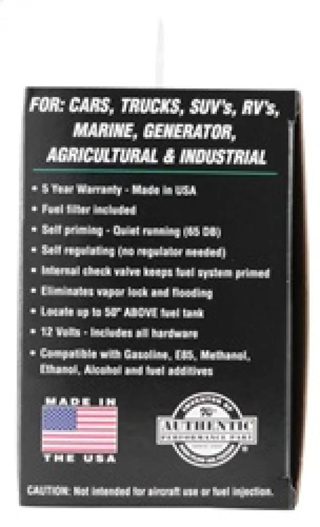 K&N Performance Electric Fuel Pump 9-11.5 PSI Diesel - Additional View 7