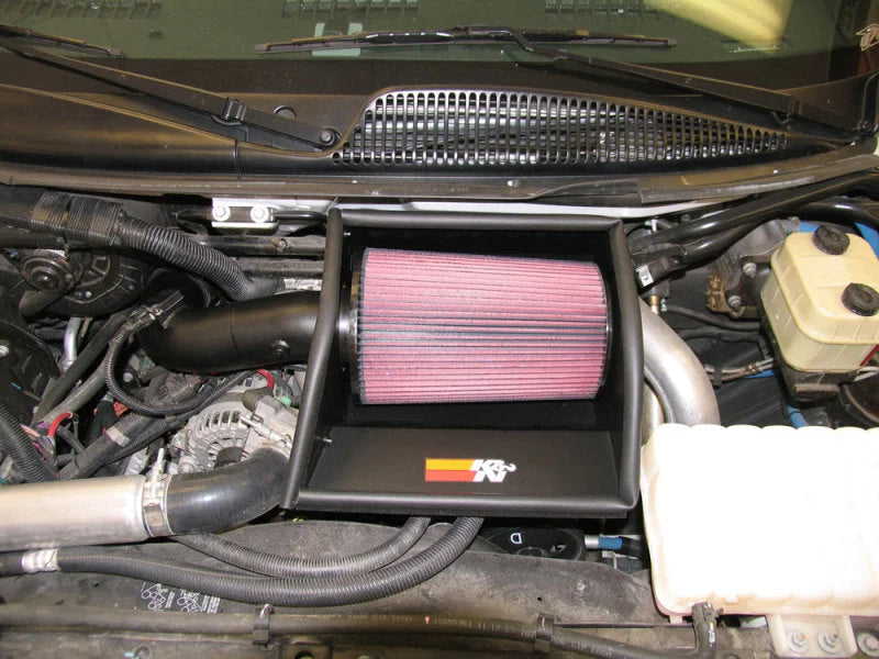 K&N Performance Intake Kit PERF. INTAKE KIT; CHEVROLET/GMC TOPKICK, V8-6.6 DSL, 2006 - Side View