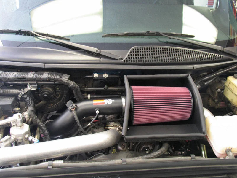 K&N Performance Intake Kit PERF. INTAKE KIT; GM TOPKICK/KODIAK, V8-6.6 DSL, 2004-05 - Side View