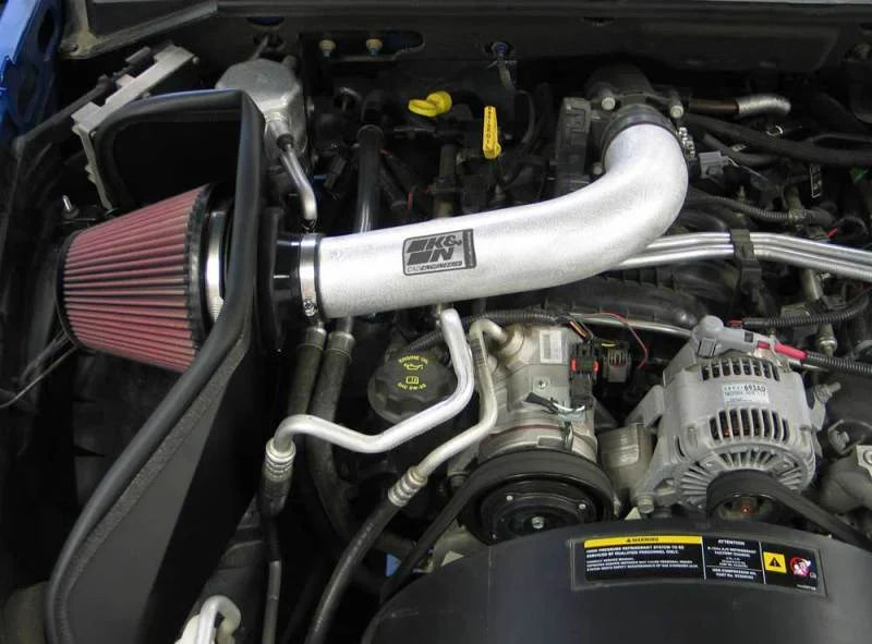 K&N Performance Intake Kit PERF.INTAKE KIT;DODGE/MITSUBISHI DAKOTA/RAIDER, V6-3.7L, 07-08 - Back View