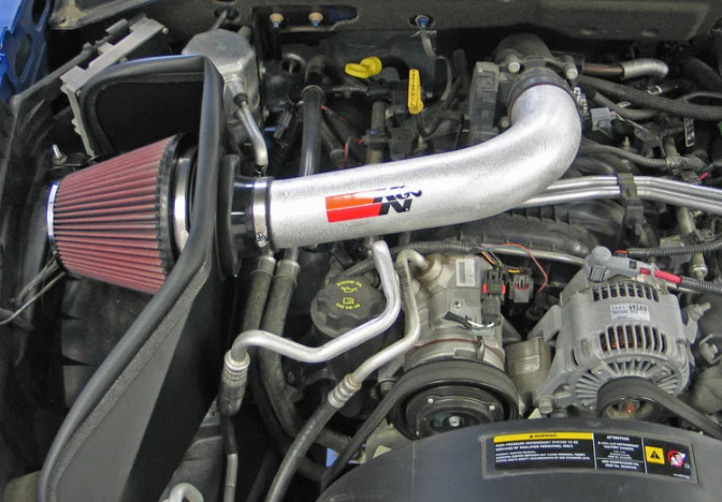 K&N Performance Intake Kit PERF.INTAKE KIT;DODGE/MITSUBISHI DAKOTA/RAIDER, V6-3.7L, 07-08 - Installation View