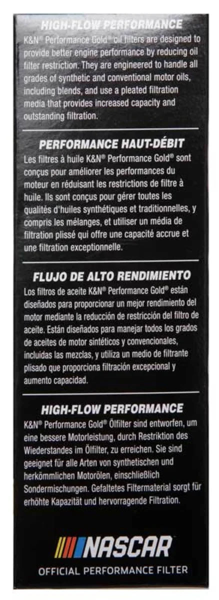 K&N Performance Oil Filter for 14-17 Dodge Durango 3.6L / 14-17 Jeep Grand Cherokee 3.6L - Additional View 7