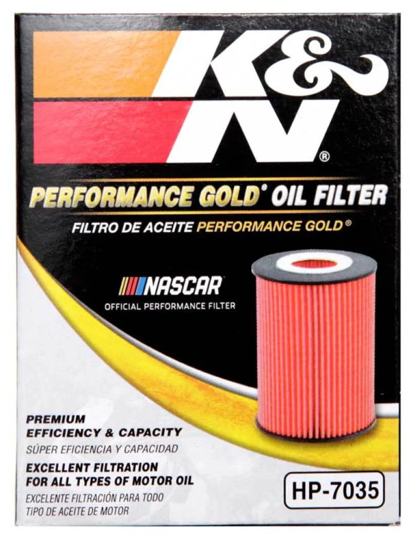 K&N Performance Oil Filter for 15-16 Hyundai Genesis Sedan 3.8L V6 - Back View