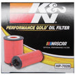 Load image into Gallery viewer, K&amp;N Performance Oil Filter for 2010+ Mercedes Benz GLE350D 3.0L V6 DSL 2.75in OD x 3.625in H - Back View