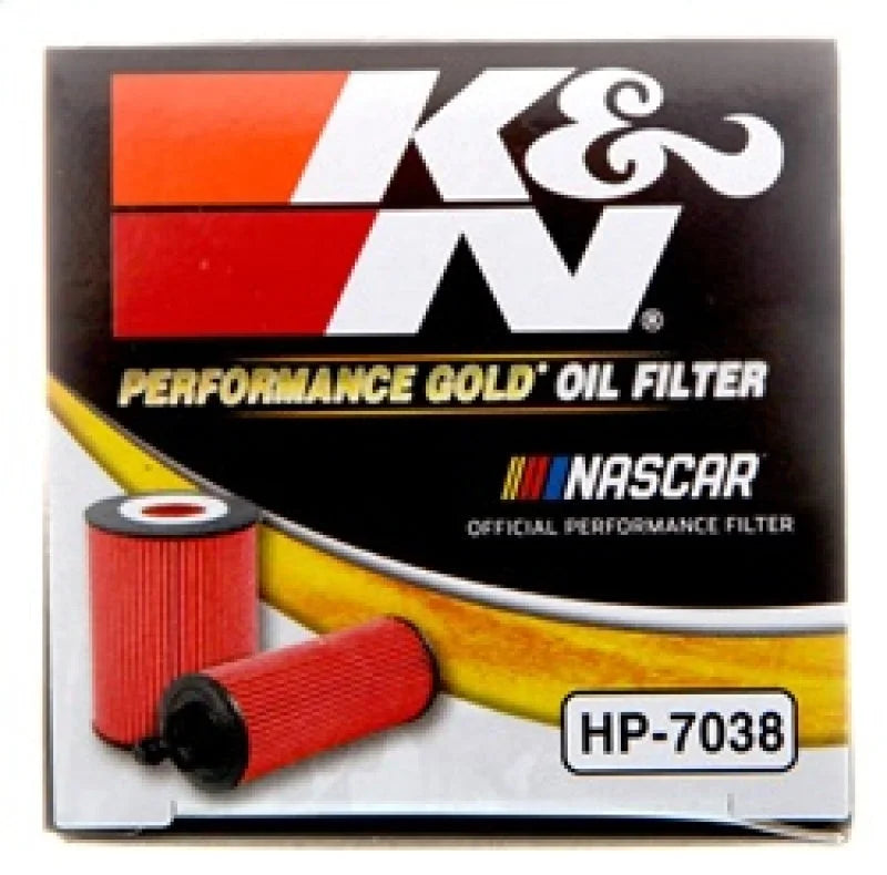 K&N Performance Oil Filter for 2019 Audi A3 2.0L - Side View