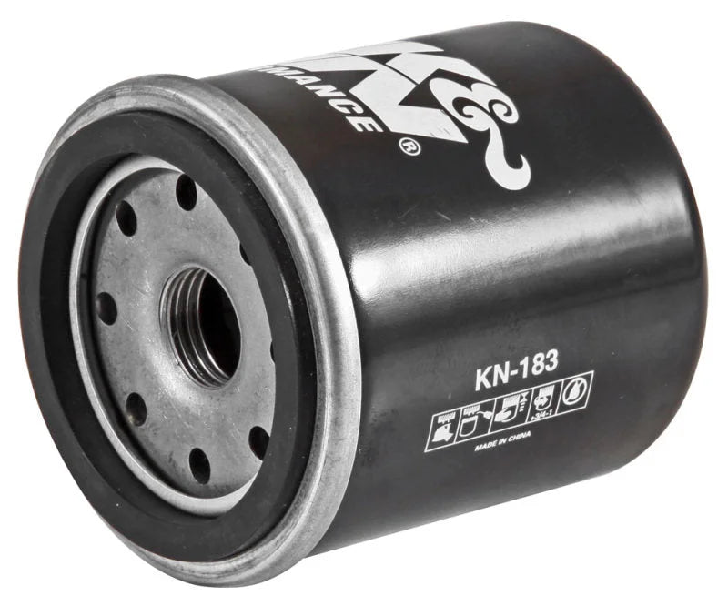 K&N Piaggio 2.156in OD x 3.063in Height Oil Filter - Back View