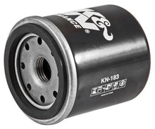 Load image into Gallery viewer, K&amp;N Piaggio 2.156in OD x 3.063in Height Oil Filter - Back View