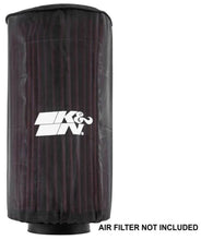Load image into Gallery viewer, K&amp;N Polaris Black Round Drycharger Air Filter Wrap 11.25inx3inx3in - Side View