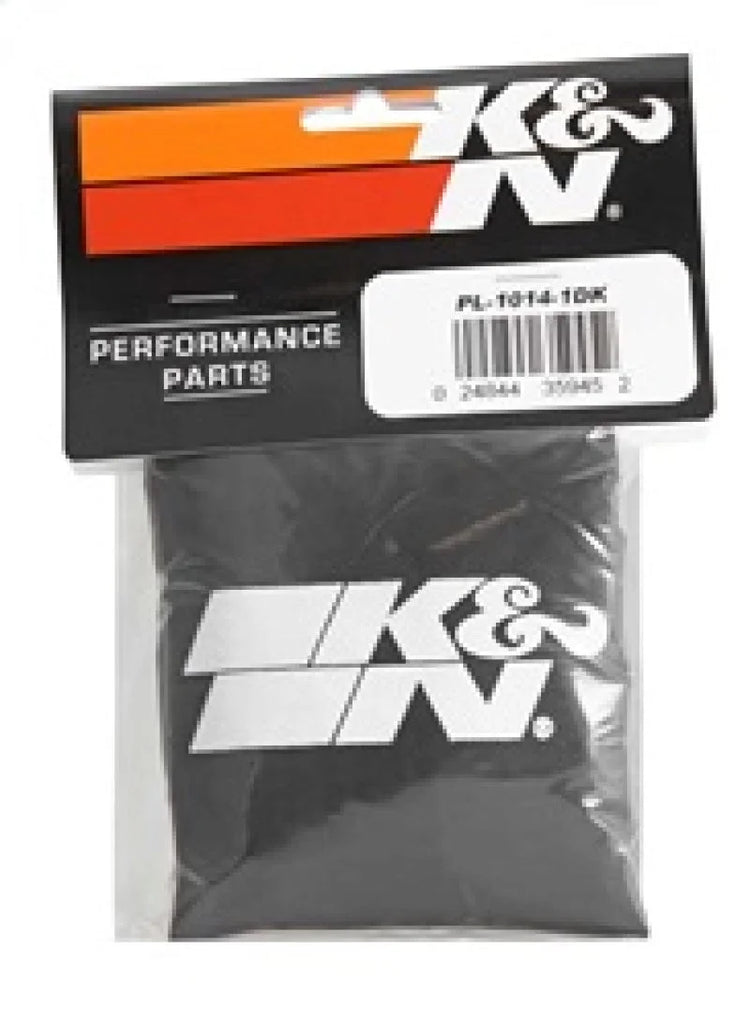 K&N Polaris Black Round Drycharger Air Filter Wrap 11.25inx3inx3in - Installation View