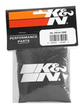 Load image into Gallery viewer, K&amp;N Polaris Black Round Drycharger Air Filter Wrap 11.25inx3inx3in - Installation View