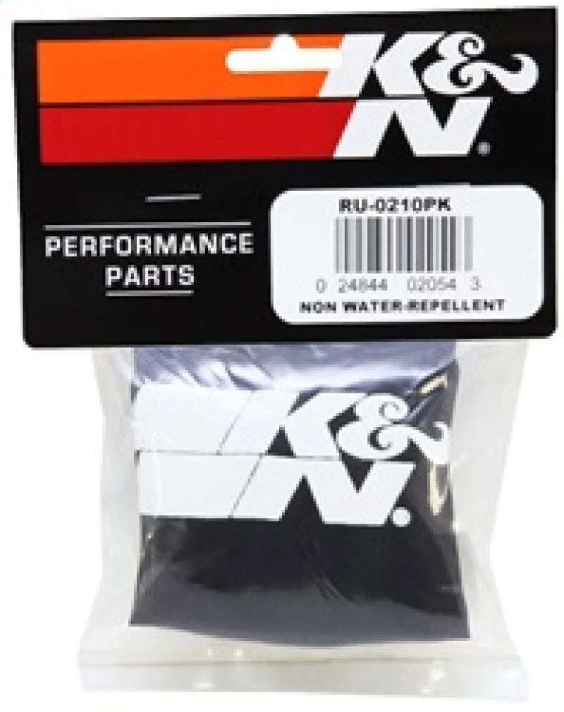 K&N PreCharger Air Filter Wrap Black for 68-72 Honda CB350/CL350 / 87-02 Yamaha YFZ350 Banshee - Side View