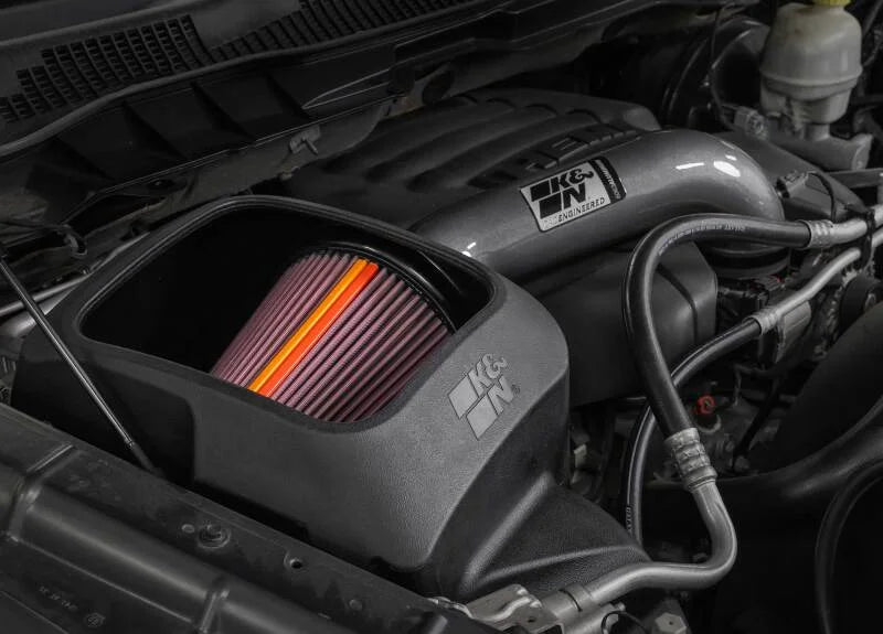 K&N RAM 1500 V6 3.6L NextGen Aluminum Cold Air Intake - Side View