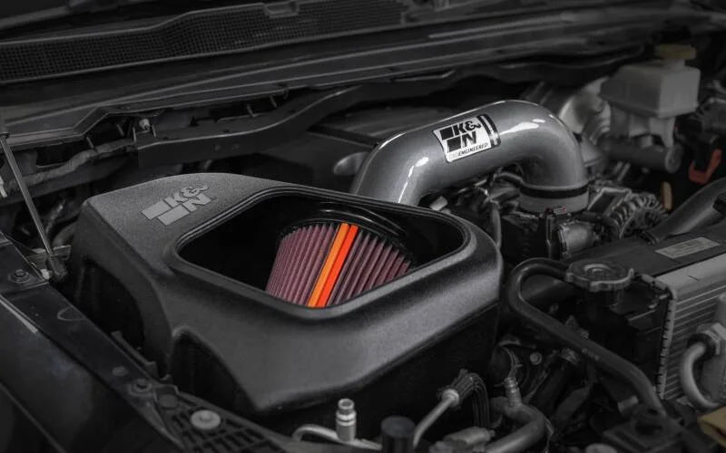K&N RAM 1500 V8 5.7L NextGen Aluminum Cold Air Intake - Back View