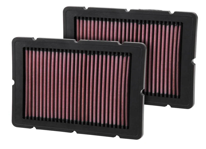 K&N Replacement Air Filter 05-09 Ferrari F360 11.125in O/S Length x 7.625 O/S Width x 1.313in H - Side View