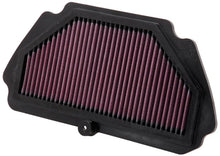 Load image into Gallery viewer, K&amp;N Replacement Air Filter 09-12 Kawasaki ZX6R Ninja 600 / 09-10 ZX6R Ninja Monster Energy 600 - Main Product View