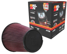 Load image into Gallery viewer, K&amp;N Replacement Air Filter 10-12 Ford Mustang Shelby GT500 5.4L V8 - Side View