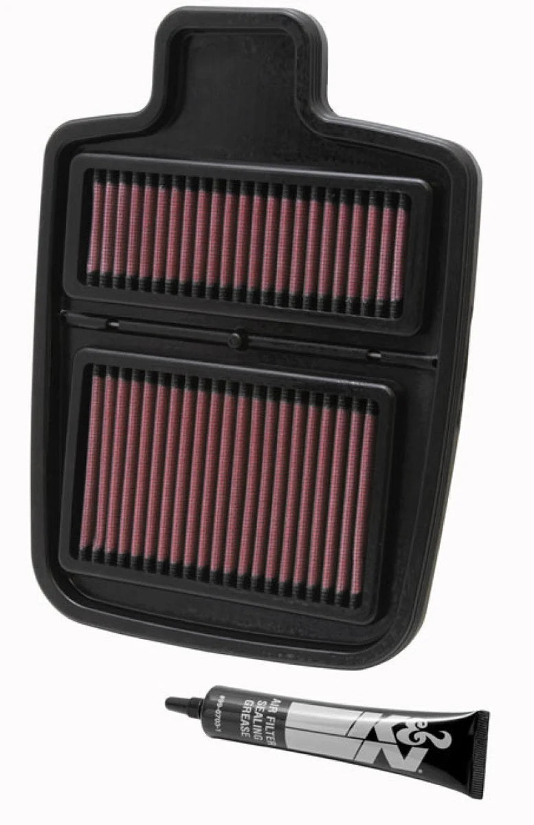 K&N Replacement Air Filter - 10.625in O/S L x 7.625in O/S W x .688in H for Arctic Cat - Side View