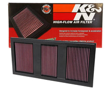 Load image into Gallery viewer, K&amp;N Replacement Air Filter 11 Mercedes Benz C350/CLS350/E300/GLK350/ML350/S350 / 11-12 E350/SLK350 - Side View