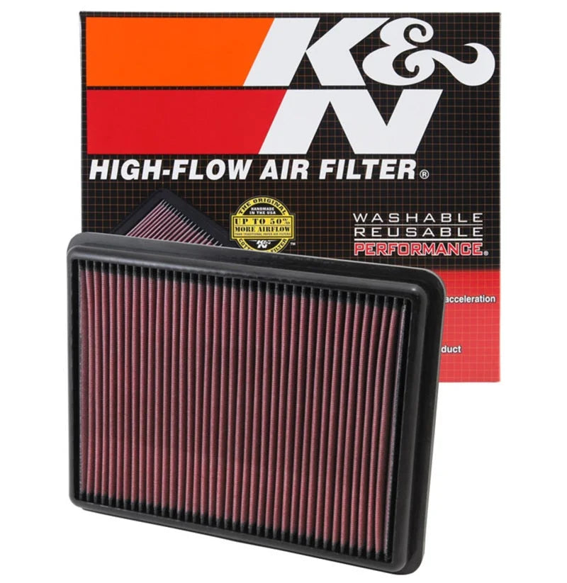 K&N Replacement Air Filter 11.75in O/S Length x 9in O/S Width x 1.188in H for 13 Hyundai Santa Fe - Additional View 12