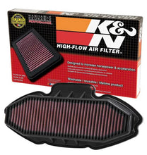 Load image into Gallery viewer, K&amp;N Replacement Air Filter 12-13 Honda Integra 670/NC700S 670/NC700X 670 - Back View