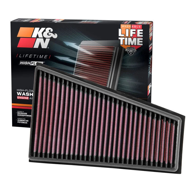 K&N Replacement Air Filter 12-13 Mercedes Benz A180/A200/A250/B180/B200/B250 - Side View