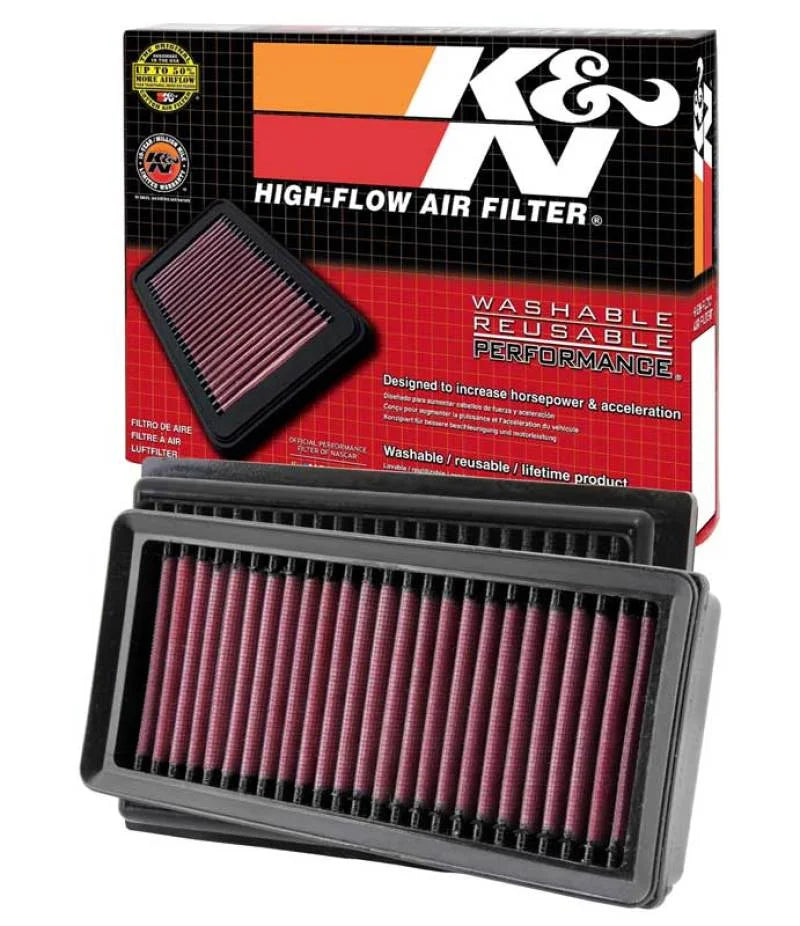 K&N Replacement Air Filter 12-13 Toyota Prius C 1.5L L4 F/I - Back View