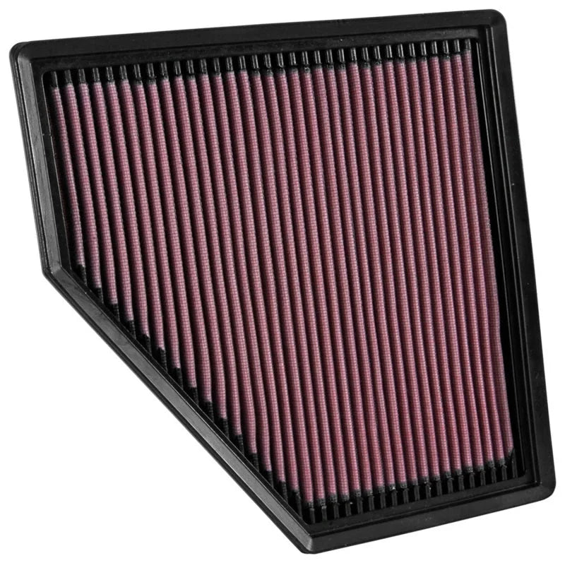 K&N Replacement Air Filter 15-16 BMW 330I 2.0L - Back View