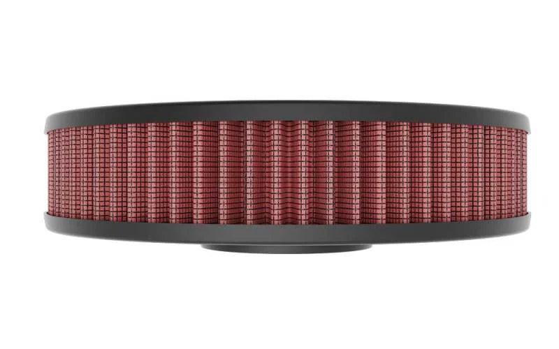 K&N Replacement Air Filter 7.125in L x 5.688in W x 1.625in H for Harley Davidson - Back View