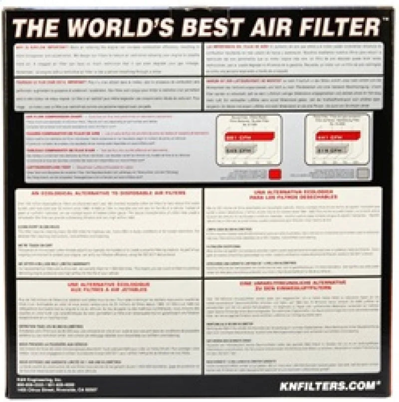 K&N Replacement Air Filter DODGE TRUCK 1971-81 - Side View