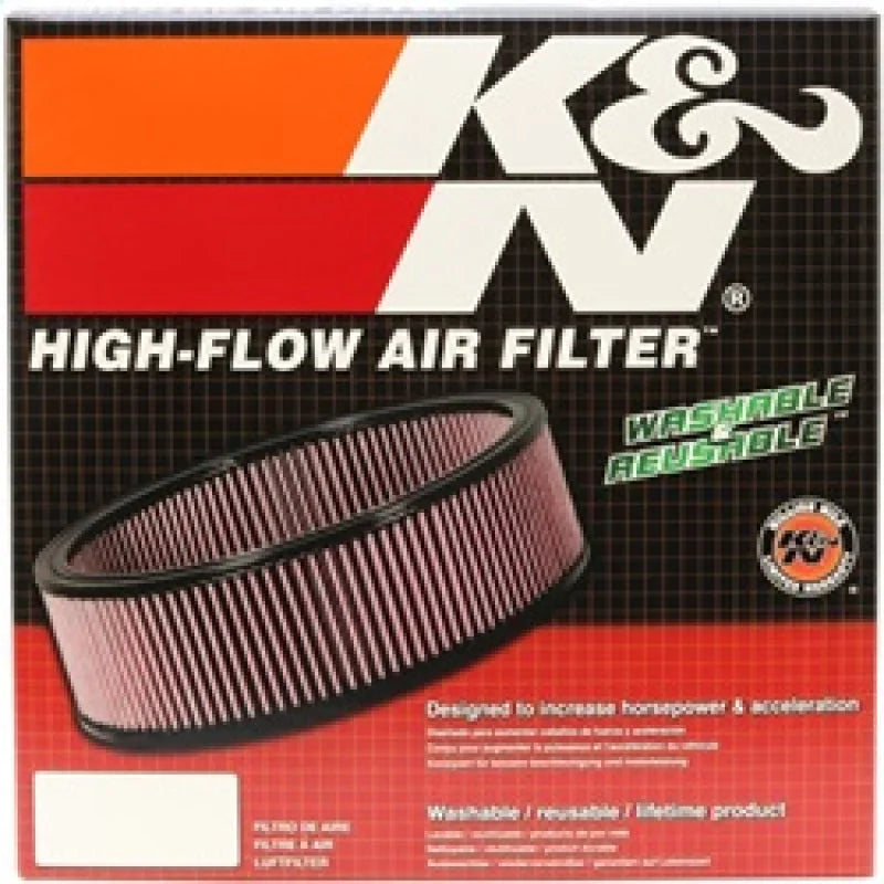 K&N Replacement Air Filter DODGE TRUCK 1971-81 - Back View