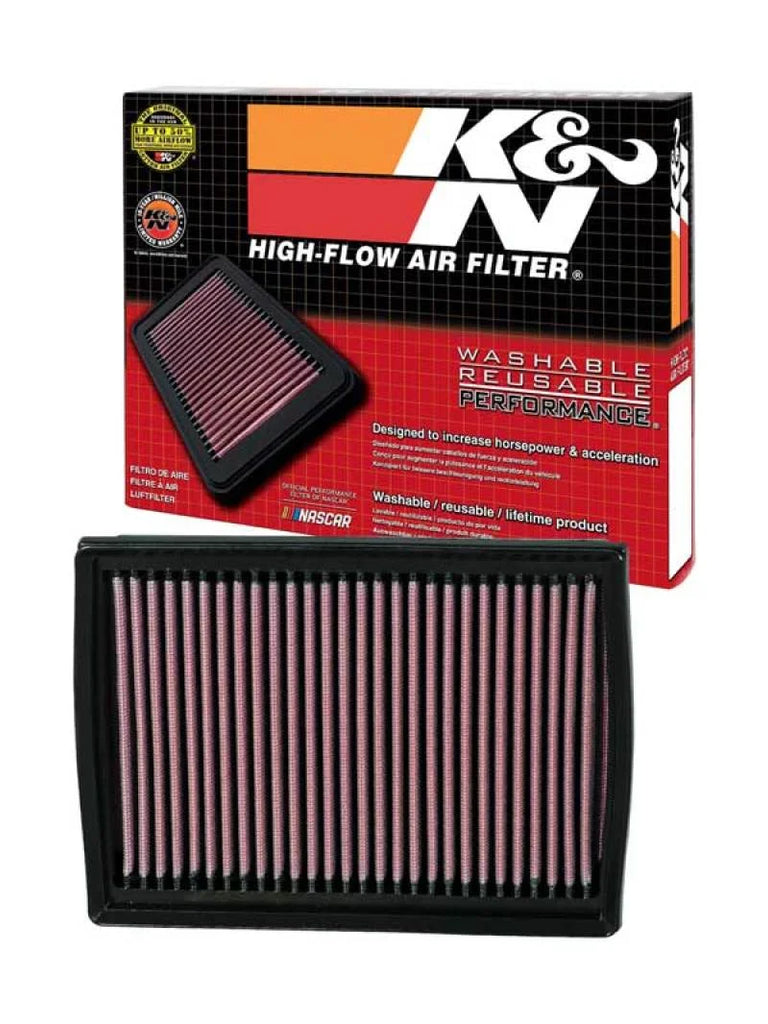 K&N Replacement Air Filter FORD FUSION / MERCURY MILAN 3.0L-V6; 2006-2009 - Back View