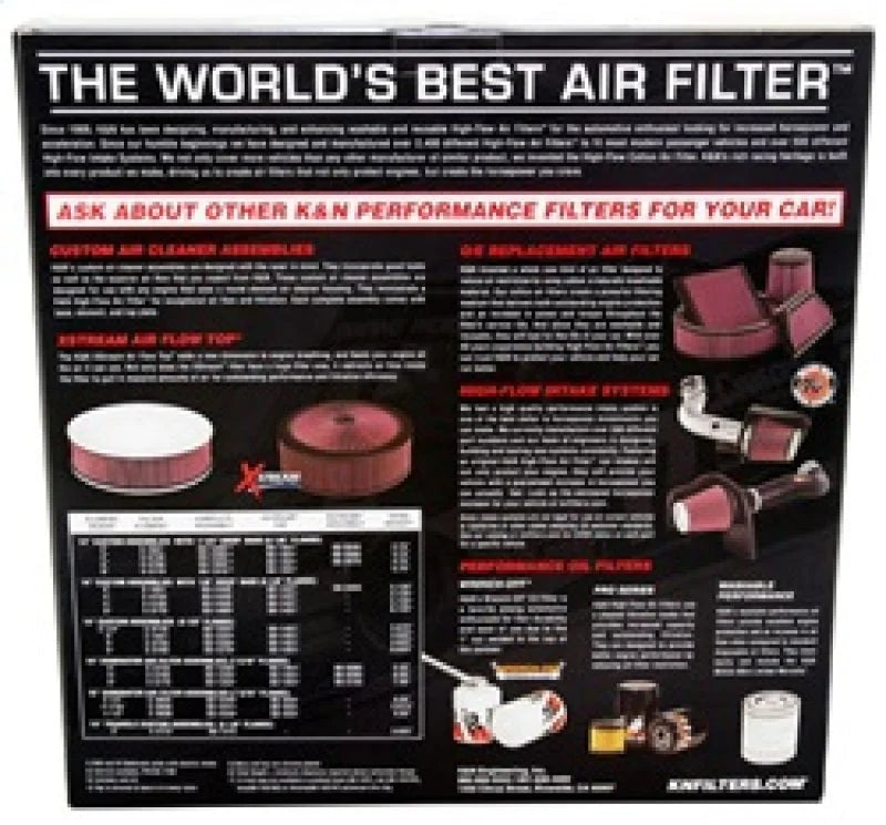 K&N Replacement Air Filter GM CARS & TRUCKS, V8, 1966-84 - Additional View 8