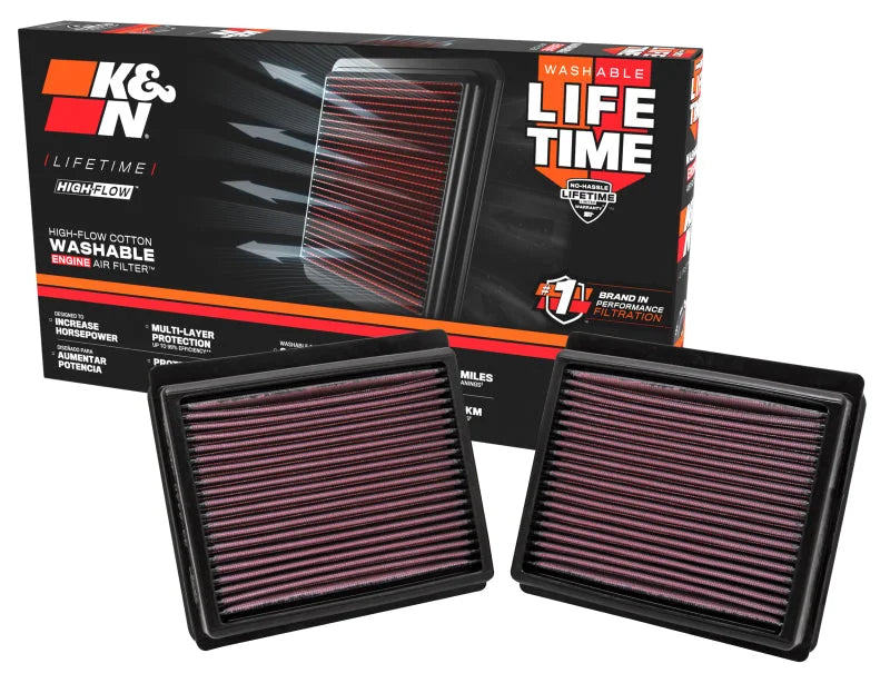 K&N Replacement Air Filter INFINITI M35 3.5L V6; 09-10 (2 PER BOX) - Additional View 7