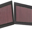Load image into Gallery viewer, K&amp;N Replacement Air Filter MERCEDES C280/320 3.0L V6 CDi (2 PER BOX) - Installation View