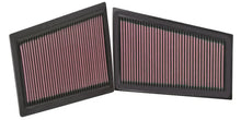 Load image into Gallery viewer, K&amp;N Replacement Air Filter MERCEDES C280/320 3.0L V6 CDi (2 PER BOX) - Installation View
