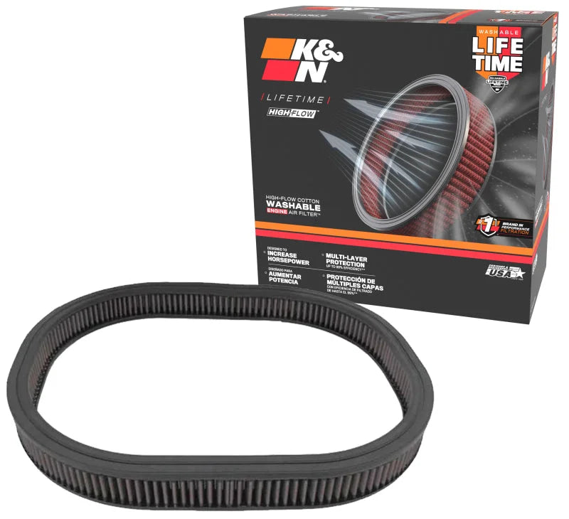 K&N Replacement Air Filter MOPAR 383,440 SIX-PAC 1969-72 - Side View