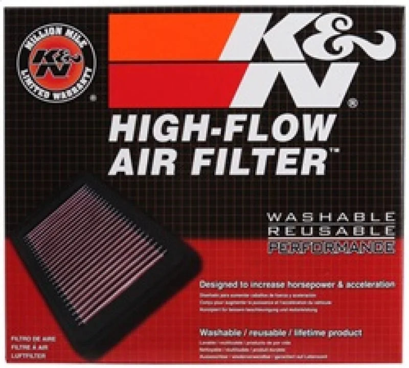 K&N Replacement Air Filter PORSCHE BOXSTER 2.5L H6 96-99, 2.7/3.2L H6 99-04 - Back View