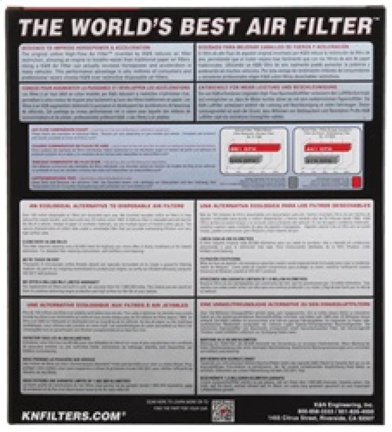K&N Replacement Air Filter PORSCHE BOXSTER 2.5L H6 96-99, 2.7/3.2L H6 99-04 - Additional View 8