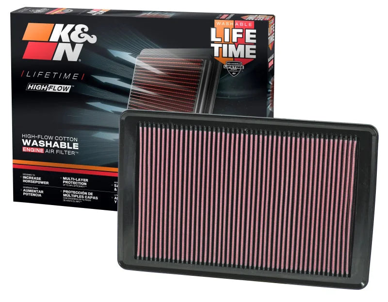 K&N Replacement Air Filter SATURN SKY/PONTIAC SOLSTICE 2.0L-L4; 2007 - Back View