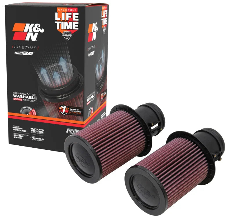 K&N Replacement Air Filter for 09-13 Audi R8 5.2L V10 / 09-13 Lamborghini Gallardo 5.2L V10 - Detail View