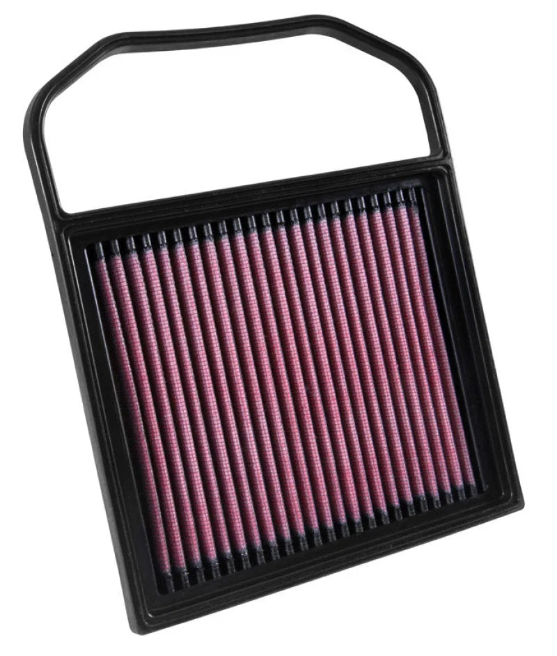 K&N Replacement Air Filter for 15-16 Mercedes Benz C400 3.0L / E320 / GL450 / ML400 (2 Required) - Side View