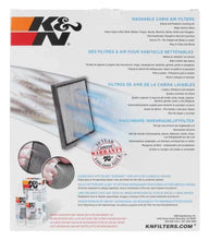 Load image into Gallery viewer, K&amp;N Replacement Cabin Air Filter - Back View