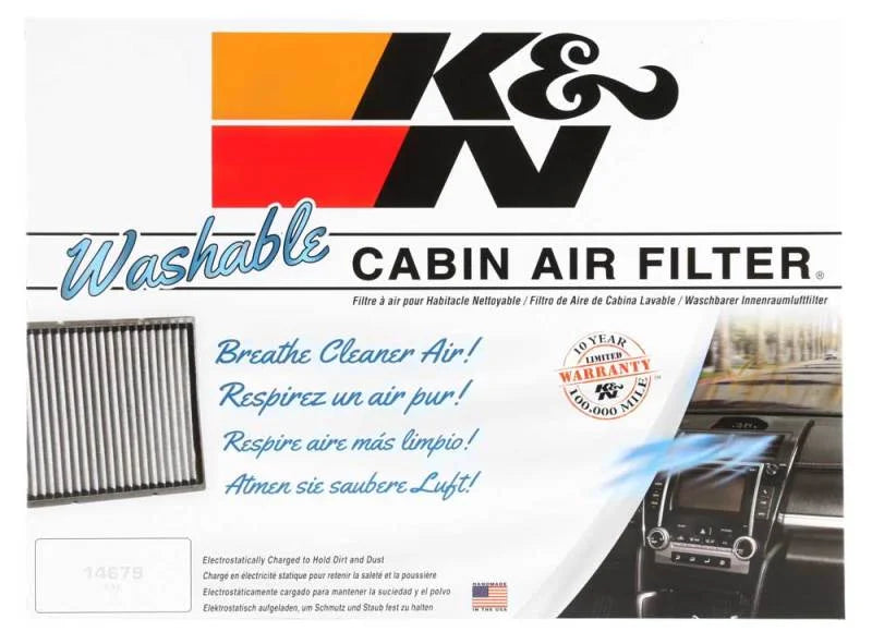K&N Replacement Cabin Air Filter - Back View
